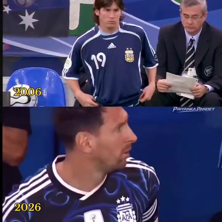 一段跨越20年的藍(lán)白傳奇2006年和2026年國(guó)家隊(duì)梅西同框