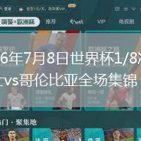 2026年7月8日世界杯1/8決賽瑞士vs哥倫比亞全場集錦